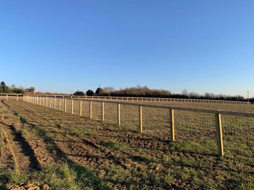 This is a photo of stock fencing installed by Sevenoaks Fencing Services